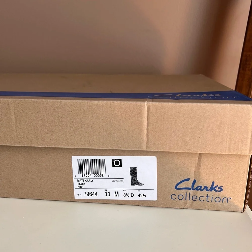 Clarks Black Riding Boots